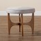 Baxton Studio Theo Japandi Greyish Beige Fabric and Walnut Brown Finished Wood Ottoman Footstool 233-13169-ZORO - alternate 3